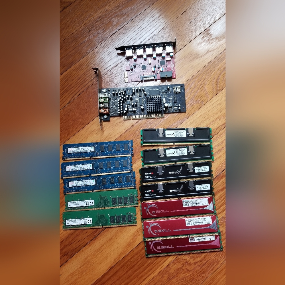 Computer RAM and Parts Lot